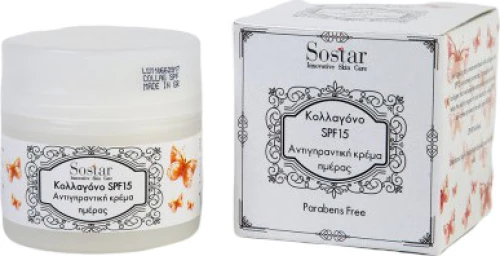 Sostar Κολλαγόνο Αντιγηραντική Κρέμα Προσώπου SPF15 50ml