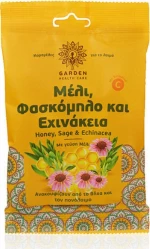 Garden Καραμέλες για το Λαιμό Μέλι, Φασκόμηλο & Εχινάκεια 60gr