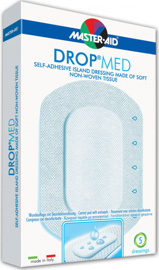 Master Aid Drop Med 12.5x12.5 (7.5x7.5) 5τμχ