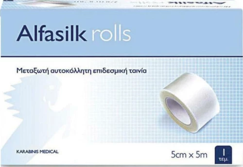 Karabinis Medical Alfasilk 5cm x 5m