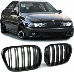 Auto Gs Καρδιές Μάσκας BMW 5er E39 Limo Touring 1995-2003 M4 Look Glossy Black