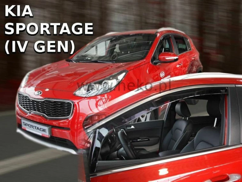 Heko Σετ Ανεμοθραύστες Μπροστινοί για Kia Sportage 5D 2016 2τμχ