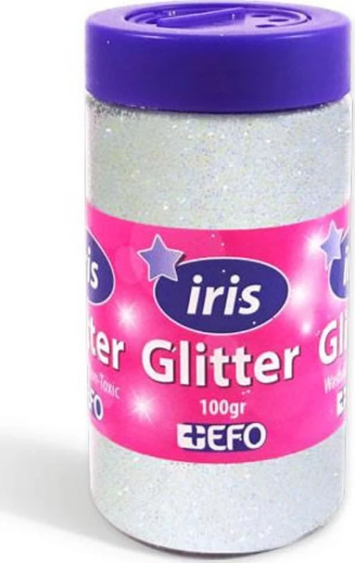 +Efo Iris Glitter Άσπρο 100gr