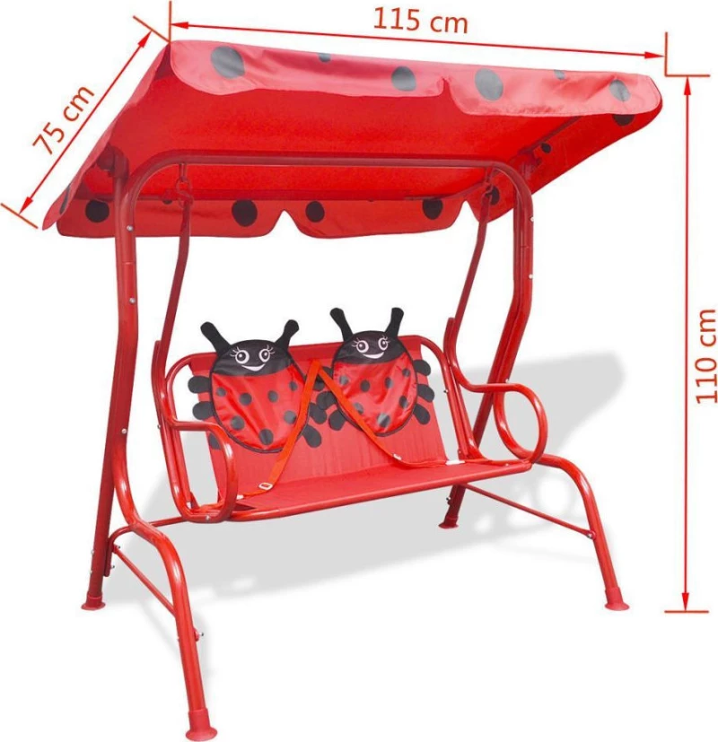 vidaXL Love Bug Swing