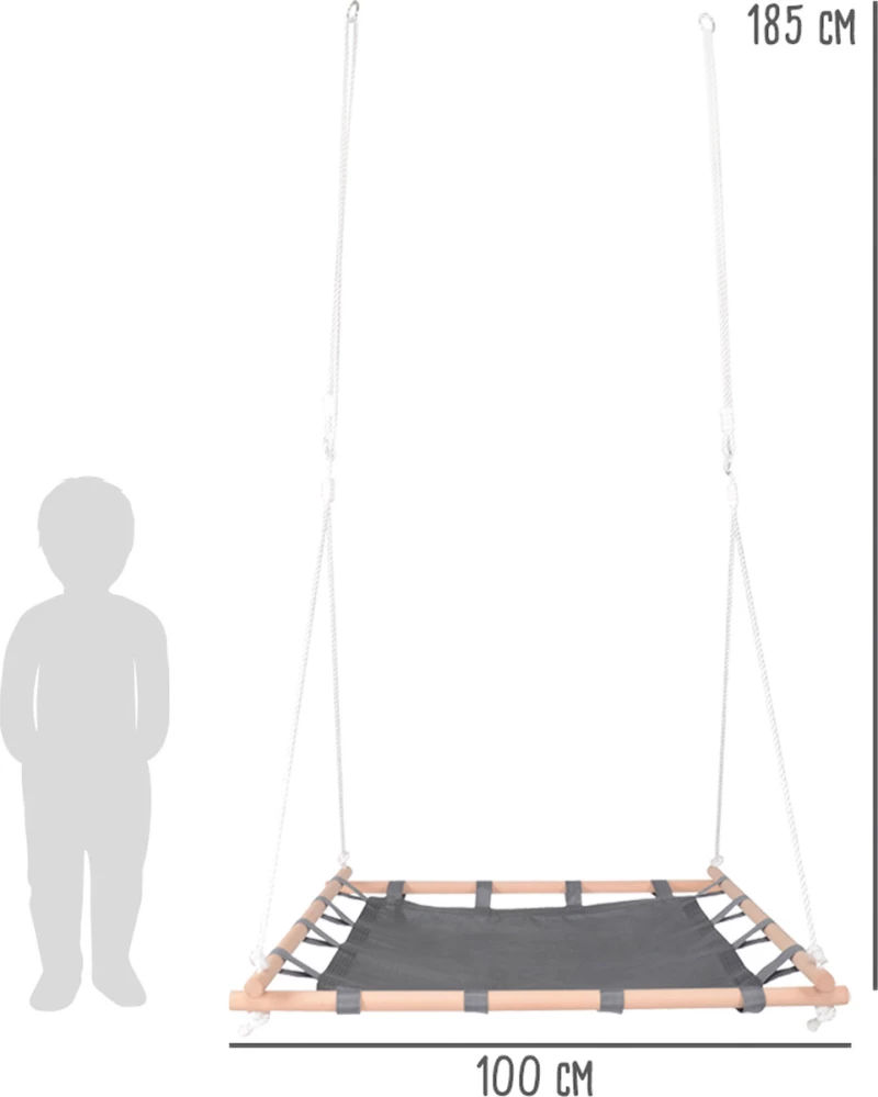 Small Foot Nest Swing Wooden Frame