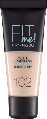 Maybelline Fit Me Matte + Poreless Foundation 102 Fair Ivory 30ml