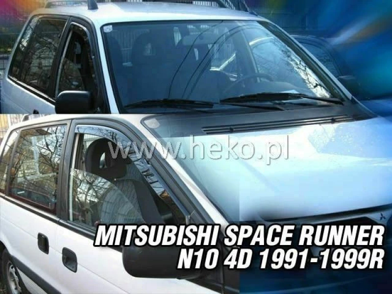 Heko Σετ Ανεμοθραύστες Μπροστινοί για Mitsubishi Carisma 4D 1999 2τμχ