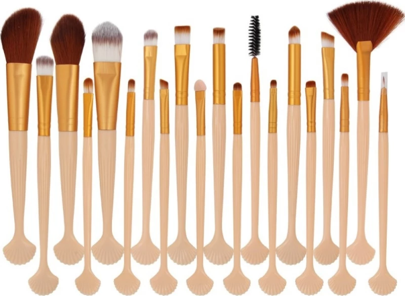 Maange Makeup Brush Set 20τμχ Gold/ Light Brown