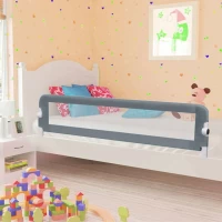vidaXL Μπάρα Κρεβατιού 180x42cm Γκρι