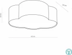 TK Lighting Cloud Mini 4228 White