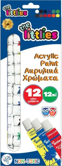The Littlies Acrylic Paint 12ml 12τμχ