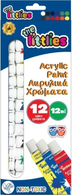 The Littlies Acrylic Paint 12ml 12τμχ