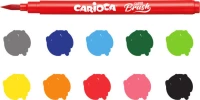 Carioca Super Brush 10 Χρώματα