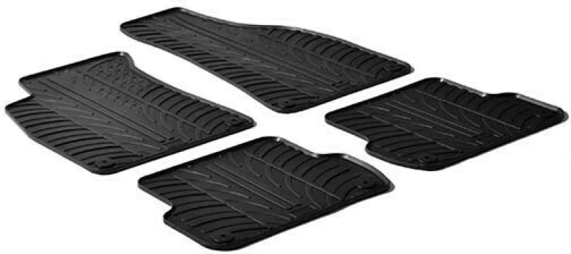 Auto Gs Σετ Πατάκια 4τμχ από Λάστιχο για Audi / Seat / A4 / Exeo 2001-2006