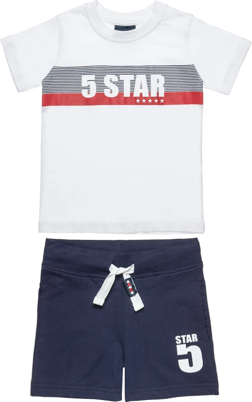 Σετ Five Star μπλούζα με στάμπα και βερμούδα