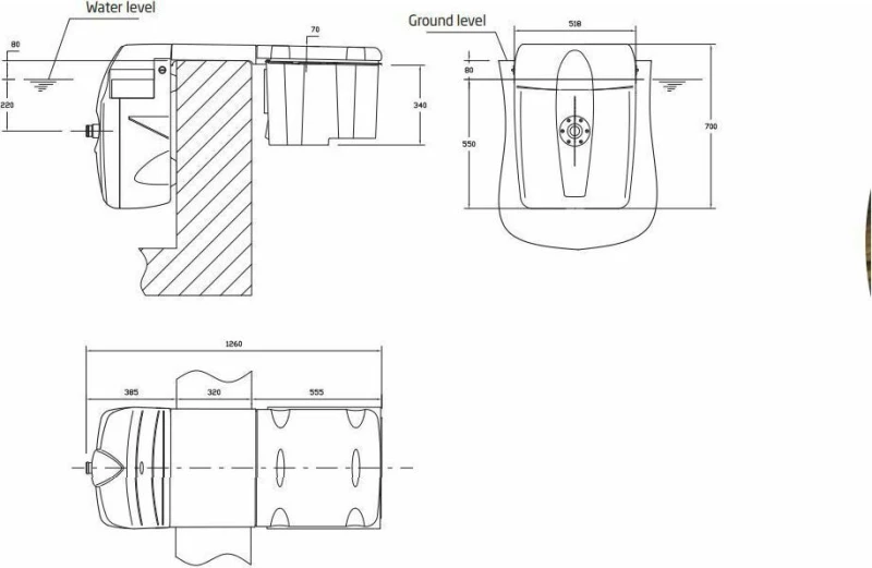 Αυτόματο σύστημα φίλτρανσης πισίνας Filtrinov 12m3/h