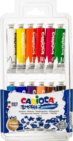Carioca Τέμπερες 12ml 12τμχ Πολύχρωμο