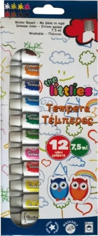 The Littlies Τέμπερες 7.5ml 12τμχ Πολύχρωμο