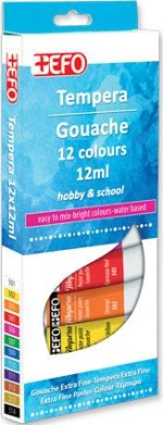 +Efo Tempera 12ml 12τμχ Πολύχρωμο