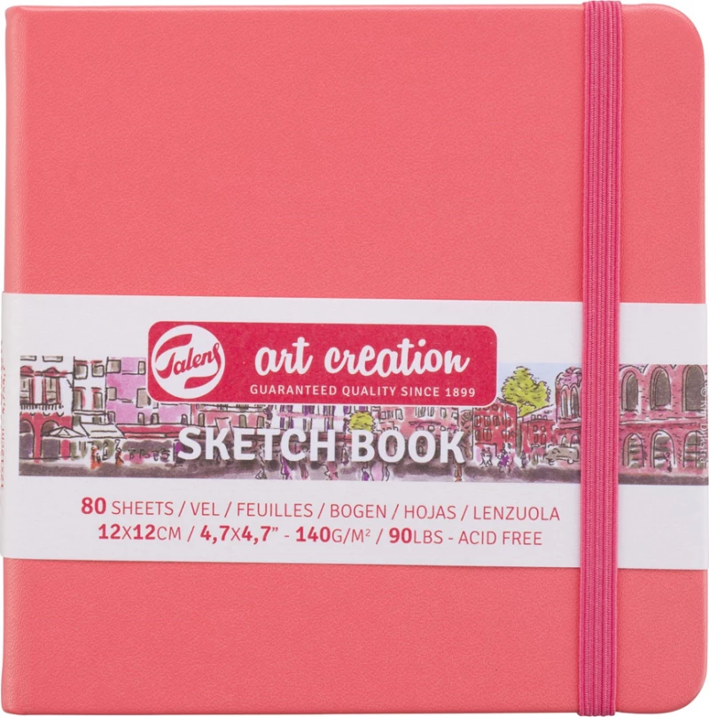 Royal Talens Art Creation Sketch Book Κοραλί 140gr 12x12εκ.