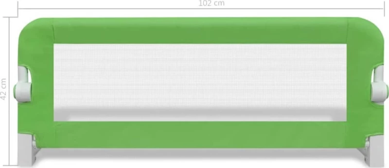 vidaXL Μπάρα Κρεβατιού 102x42cm Πράσινο 2τμχ