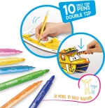 Carioca Create & Color Mr Boat 3D Σετ Ζωγραφικής Παζλ με 10 Μαρκαδόρους