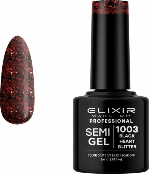 Elixir Semi Gel 1003 Black Heart 8ml