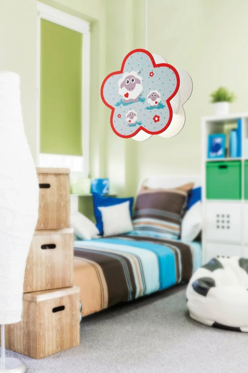 Φωτιστικό Κρεμαστό Eglo Lalelu 97706 Ξύλινο Happy Sheep