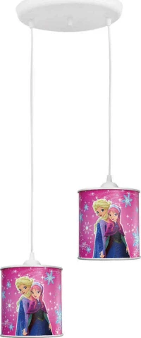 Kid-2L-Girl-A Παιδικο Φωτιστικο Frozen Πλαστικο 2Xε27 ( 36-0017 )