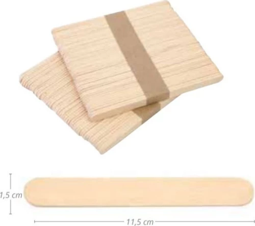 Eurostil Ξύλινη Σπάτουλα 11.5x1.5 100τμχ