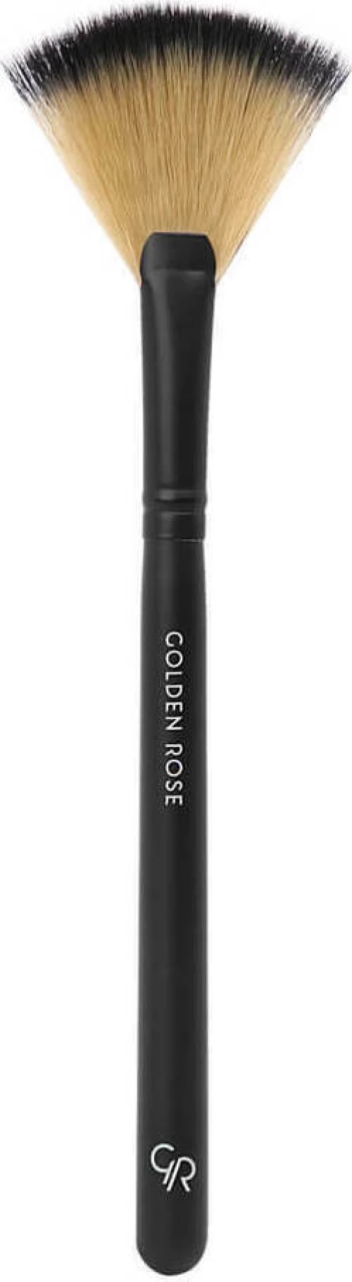 Golden Rose Fan Brush