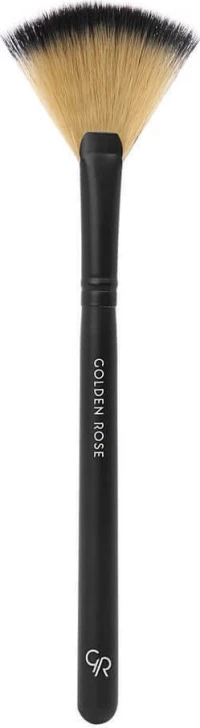 Golden Rose Fan Brush