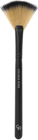 Golden Rose Fan Brush