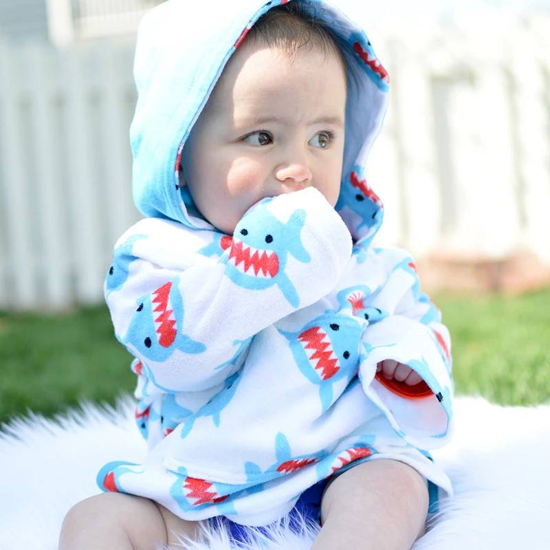Zoocchini UPF50 Καρχαρίας Swim Coverup