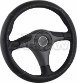 Carman Κάλυμμα Τιμονιού με Γαζιά Μαύρο 35-36cm