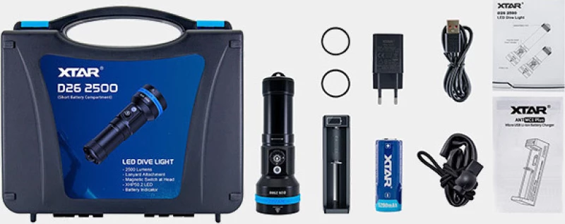 XTAR D26 Φακός Κατάδυσης
