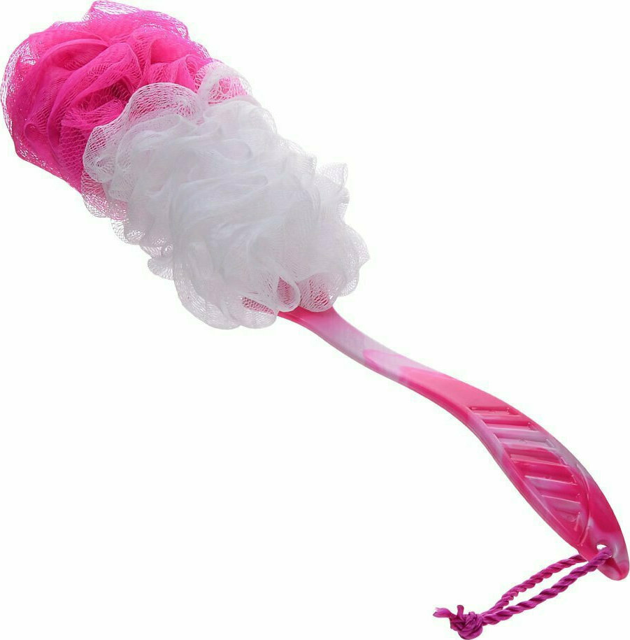 Viosarp Τούλι Μπάνιου Με Λαβή Ροζ