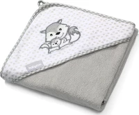 Babyono Μπαμπού με Κουκούλα Grey