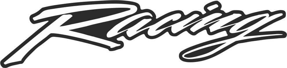 ΑΥΤΟΚΟΛΛΗΤΟ ΔΙΑΚΟΣΜΗΤΙΚΟ UNIVERSAL WHITE RACING LABEL 10PCS RACINGWP| PRINT