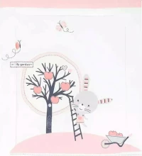Kikka Boo Κουβέρτα Αγκαλιάς & Λίκνου Bunny Βαμβακερή 90x110cm Pink