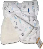 Cangaroo Κουβέρτα Αγκαλιάς & Λίκνου Shaggy Fleece 75x105cm Blue