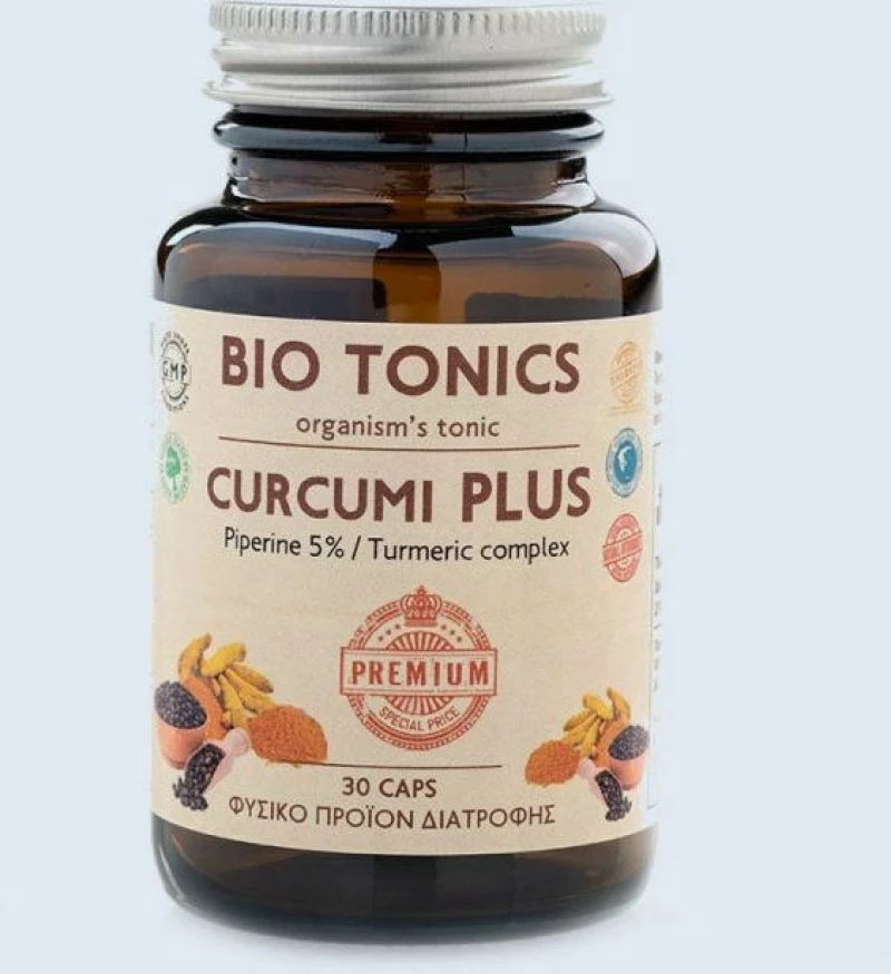 Bio Tonics Curcumi Plus 30 κάψουλες