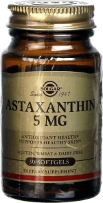 Solgar Astaxanthin 5mg 30 μαλακές κάψουλες