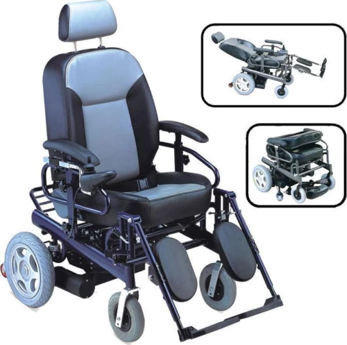 Mobiak Reclining Comfort Ηλεκτροκίνητο Αναπηρικό Αμαξίδιο Μπλε – Μπεζ 0809242