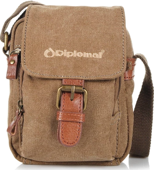 Τσαντάκι Ωμου 19cm με Αγκράφα Vintage Diplomat Tr21 Καφε