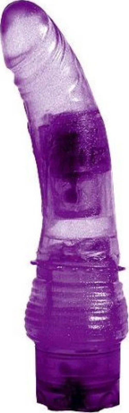 Δονητής σε μωβ απόχρωση από jelly υλικό 15,2cm