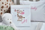 Cokitex Σετ Σεντόνια Κούνιας Giraffe 120x160cm Pink