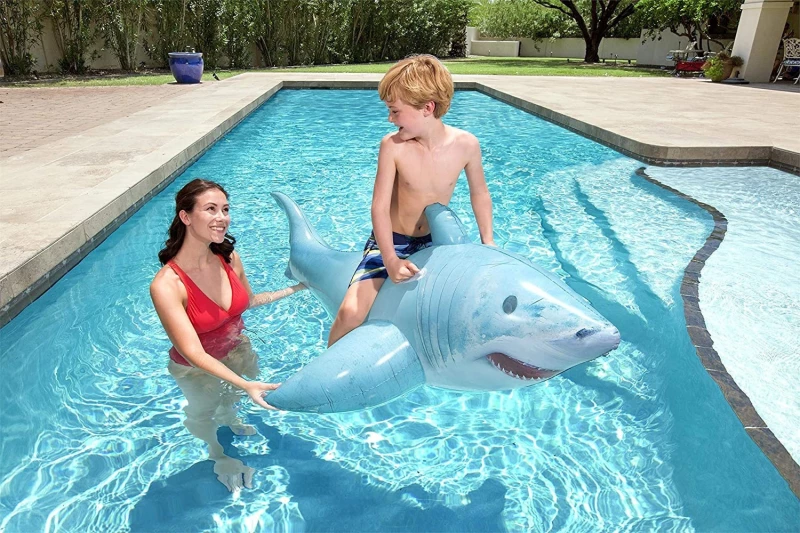 Bestway Ride On Καρχαρίας Μπλε 183cm