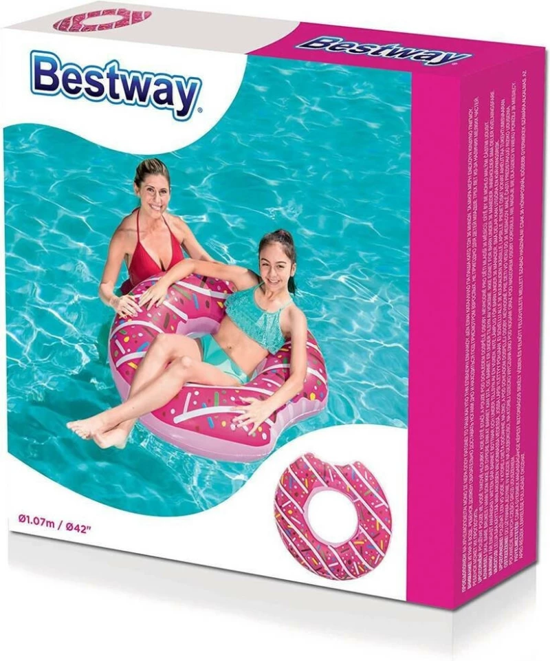 Bestway Σαμπρέλα Donut Ροζ 107cm
