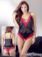 Cottelli Collection Teddy Madi Black Red